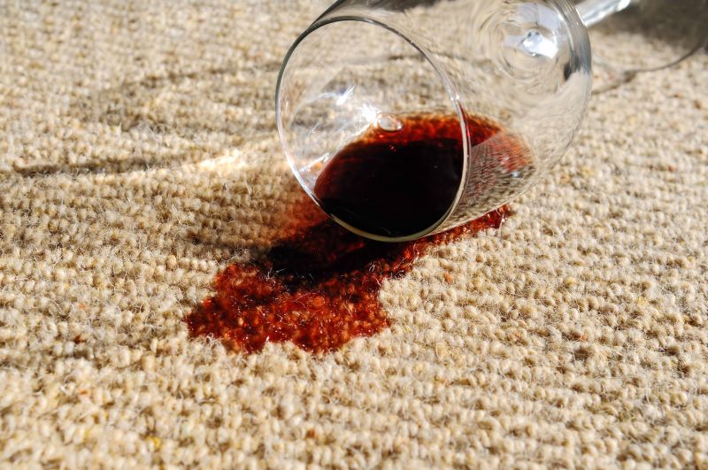 Replace damaged areas with matching carpet.